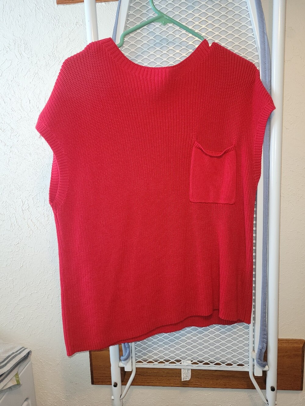 Kirundo Red Ribbed Knit Top 100% Cotton